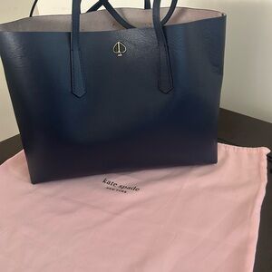 Kate Spade Navy Blue Leather Tote